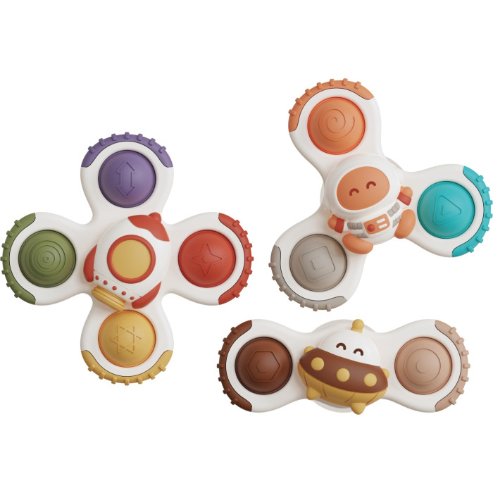 Kozmické trio senzorických spinnerov – Pastel