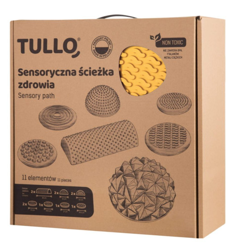 Pastelová senzorická cesta zdravia Tullo, 11 dielov