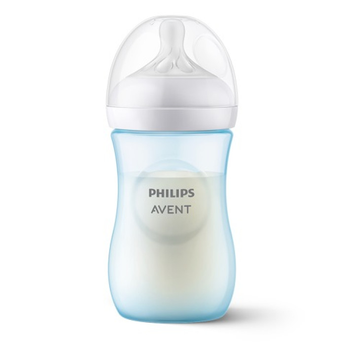 Dojčenská fľaša Natural Avent, Response, 260 ml, modrá