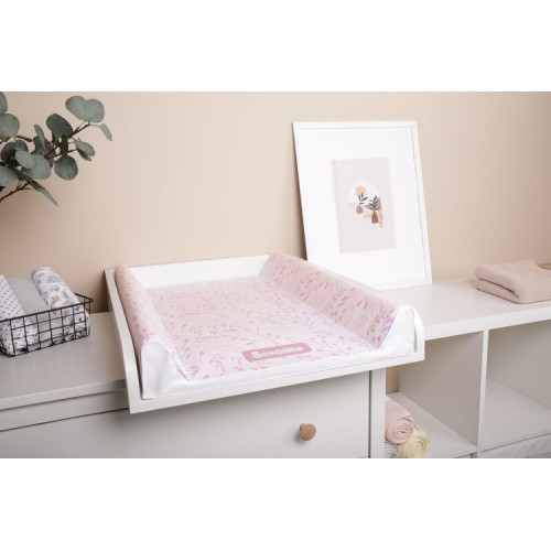 Sensillo Mäkká prebaľovacia podložka List ružová 70×50 cm