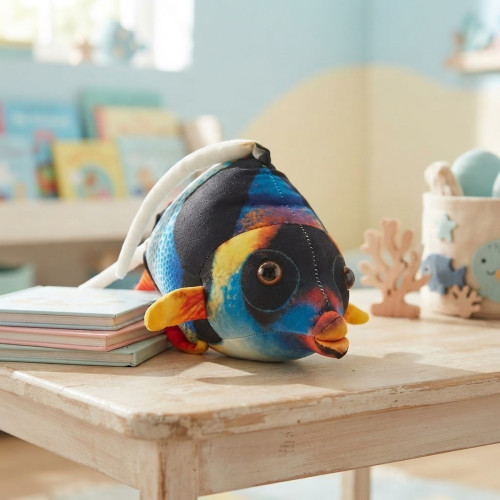 Plyšová hračka farebná Rybka cca 32cm