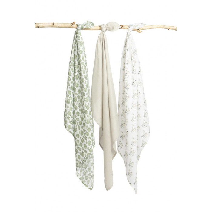 Bambusové plienky, 70x80 - 3ks v balení - Sloník