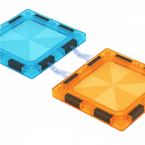 Magnetické stavebné kocky 3D guľôčková dráha 113 ks