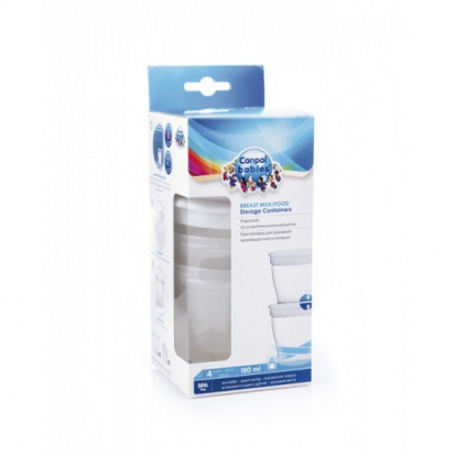 Zásobníky na uchovávanie pokrmov Canpol Babies - 4 ks