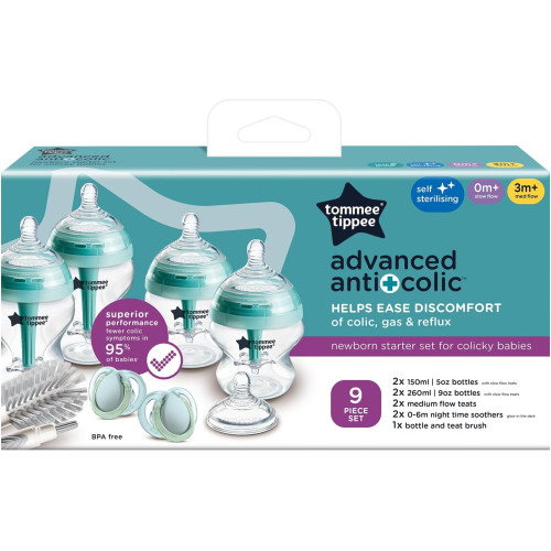 Štartovací set fliaš Tommee Tippee antikolik 150 ml a 260 ml