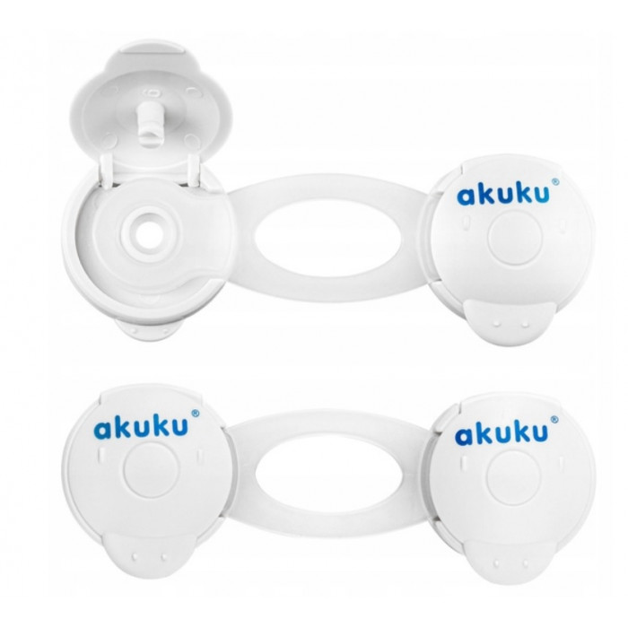 Univerzálny uzáver krátky - 2 ks, 10 cm, biely