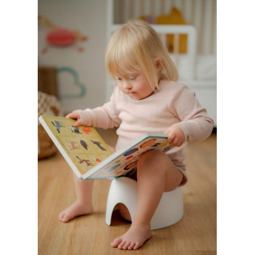 Obojstranný, ergonomický nočník Teggi, ružová/sivá