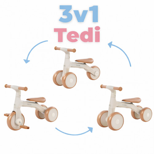 Odrážadlo 3v1 Moovkee TODI - pieskové