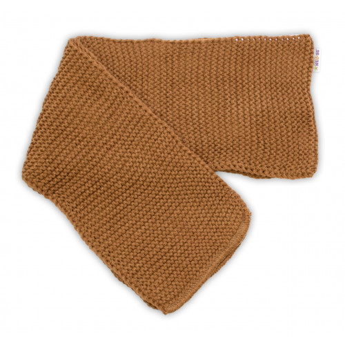 Detská sada, zimná čiapka so šálom + rukavičky 3D, Teddy Bear - hnedá