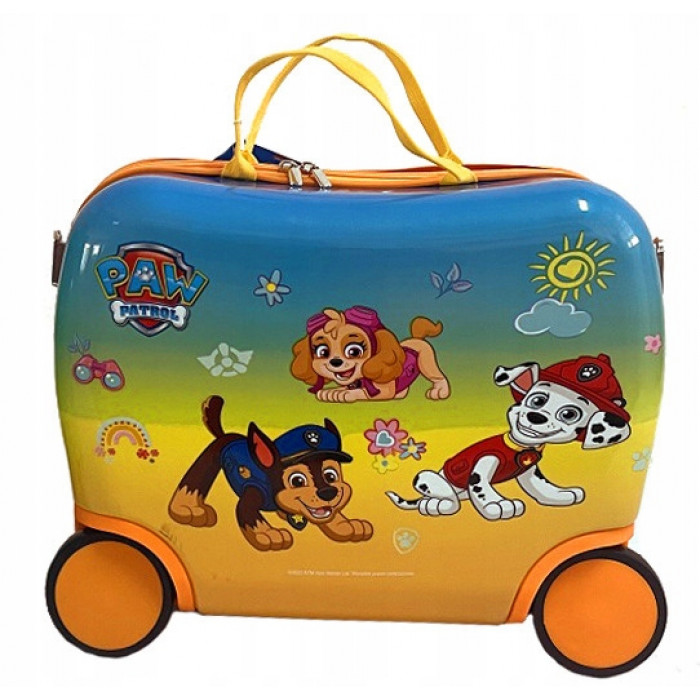 Detský kufor na kolieskach Tlapková patrola – cestovný kufrík Paw Patrol, 28 l, žltý