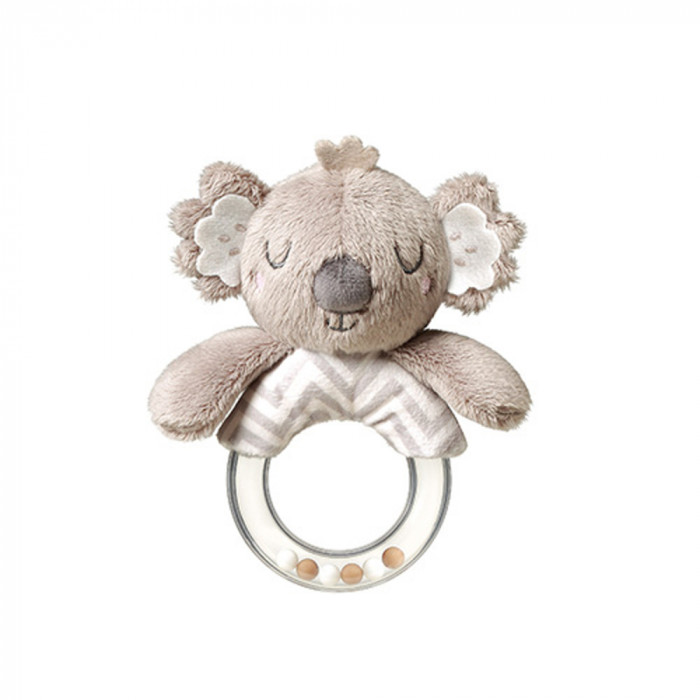 Plyšová hrkálka s hryzátkom Koala Coco, sivá