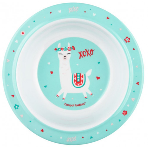 Canpol Babies Melamínová miska, Exotic Animals - tyrkys