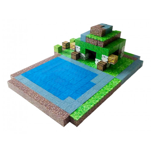 Minecraft Jungle Creek XXL Magnetická stavebnica 300ks