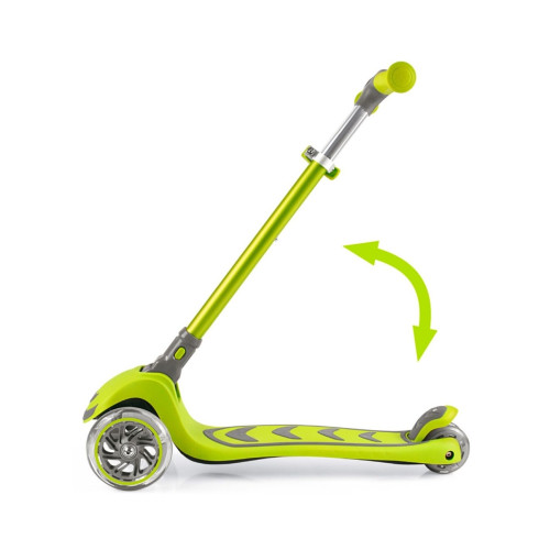 Detská trojkolesová kolobežka BOOGIE Scooter LED - zelená