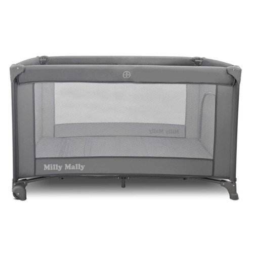 Cestovná postieľka Mirage Milly Mally – ohrádka aj lôžko na cesty, grey