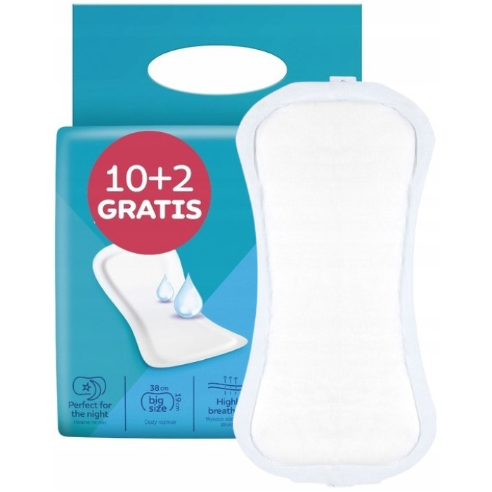 Poporodní vložky Canpol babies noc 38×19 cm, 12 ks