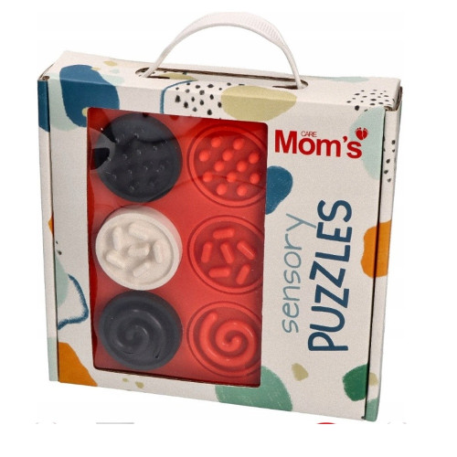 Puzzle senzorické kolieska, kontrastné