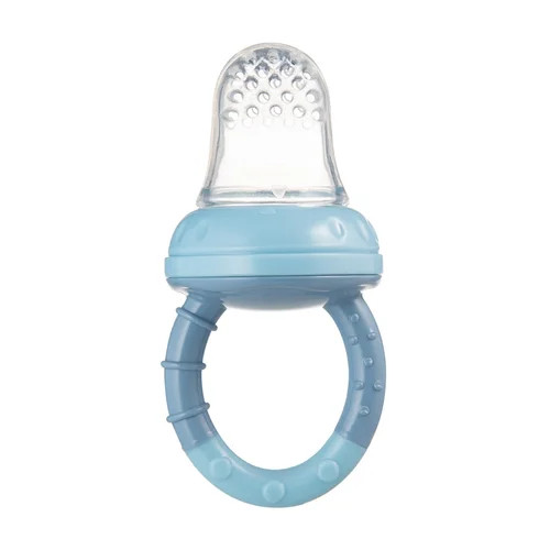 Silikónová kŕmna sieťka pre bábätko – sieťka na ovocie a príkrmy 6m+, modrá