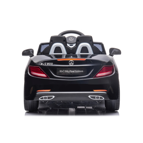 Elektrické autíčko Mercedes SLC-300 s diaľkovým ovládaním a LED svetlami, čierne