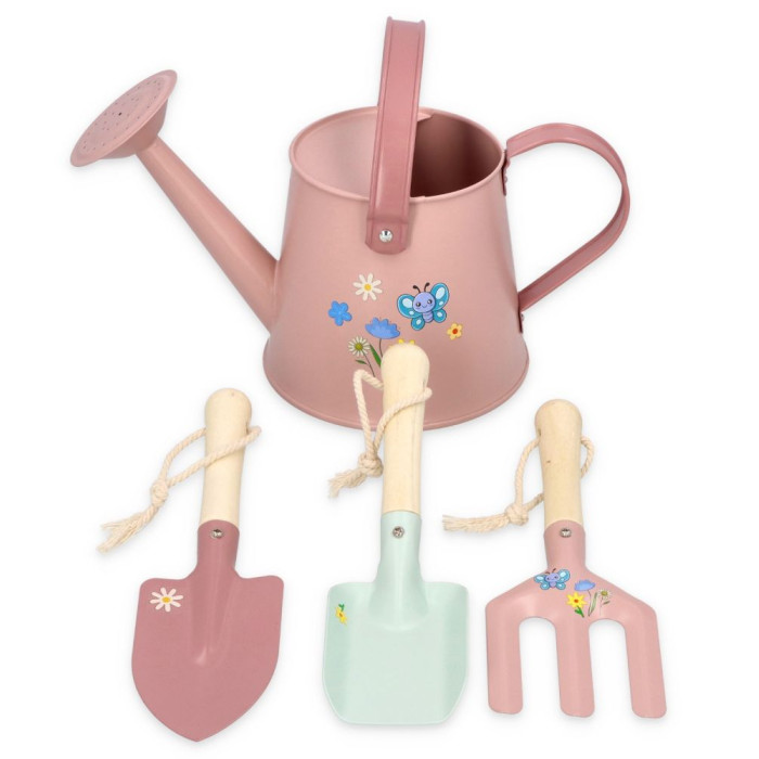 Záhradná sada pre deti Adam Toys – 4 ks, ružová 3+