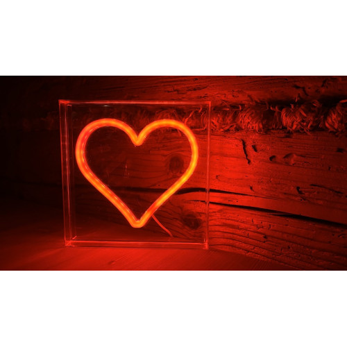 2Kids Toys LED NEON LIGHT lampička Srdce červené