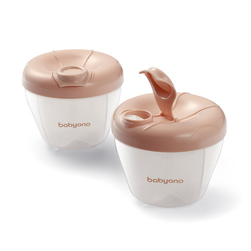 Dávkovač sušeného mlieka 4 komory – cestovný zásobník - béžový