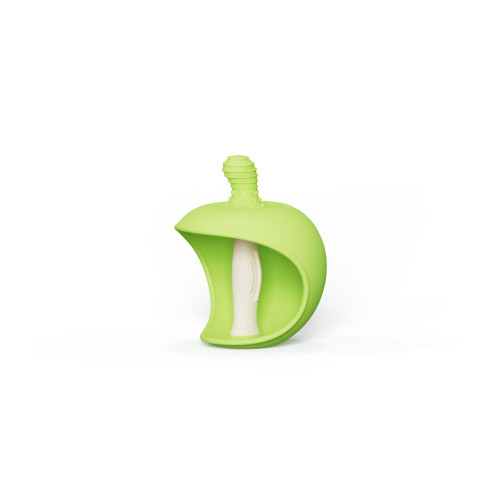 Silikónové hryzátko 3D Apple, GiliGums, zelené