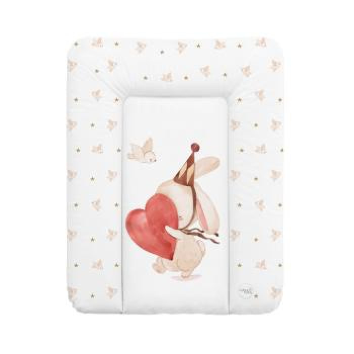 Mäkká prebaľovacia podložka 50×70 cm Basic – na komodu pre bábätko - Bunny Love