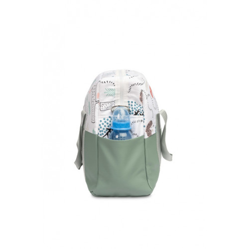 Taška ku kočíku, ekokoža - Ježko Toník, zelená