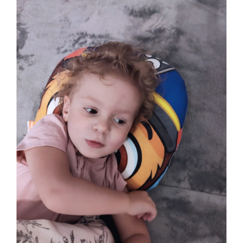 Detský cestovný vankúšik Paw Patrol do auta – opierka hlavy, modrá