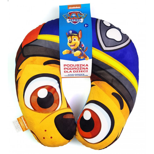 Detský cestovný vankúšik Paw Patrol do auta – opierka hlavy, modrá
