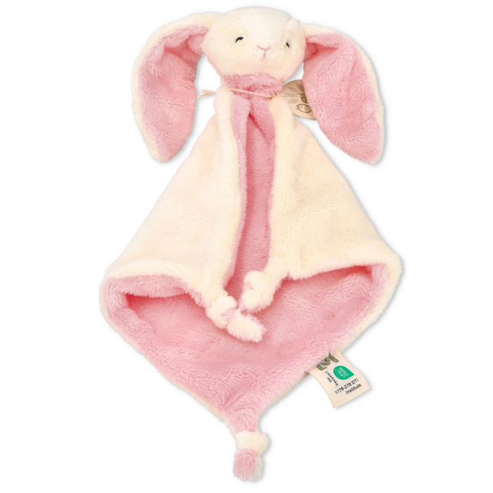 Nature Planet Prítulníček Králik – plyšový maznák 29×29 cm, ružový