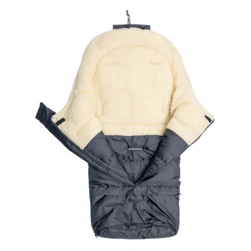 Prešívaný fusák s ovčou vlnou Combi 3v1 SENSILLO - grafit