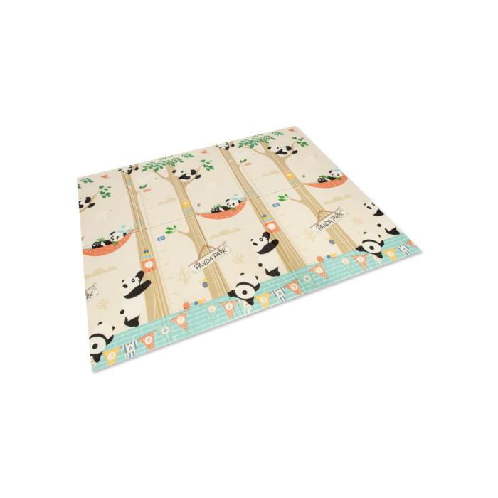 Skladacia penová podložka obojstranná, 180x150x1 cm - Panda