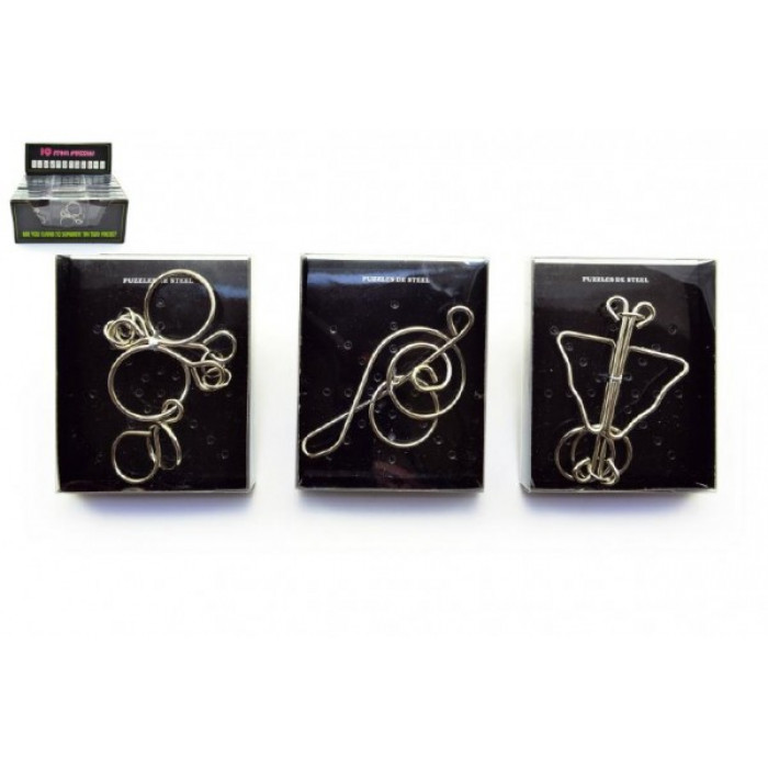 Teddies Hlavolam kov v krabičke 8x10cm, 1ks