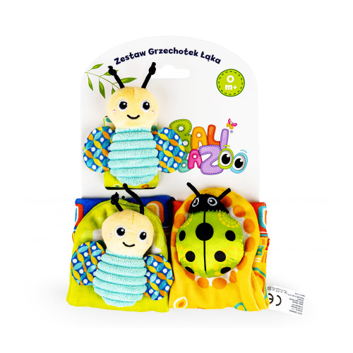 Senzorické ponožky a náramok s chrastítkom pre bábätko