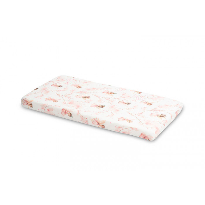 Prestieradlo do postieľky 60x120, Víla Ema, ružová, biela