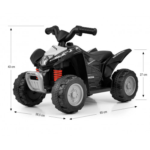 Honda TRX 250X – detská elektrická štvorkolka 6V s akumulátorom - čierná
