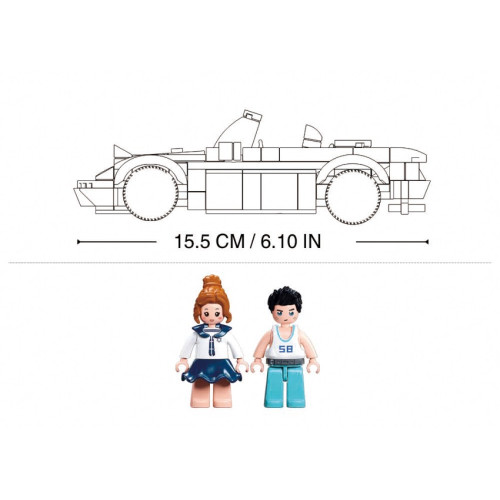 Sluban Model Bricks M38-B1128 Športové vozidlo MX5