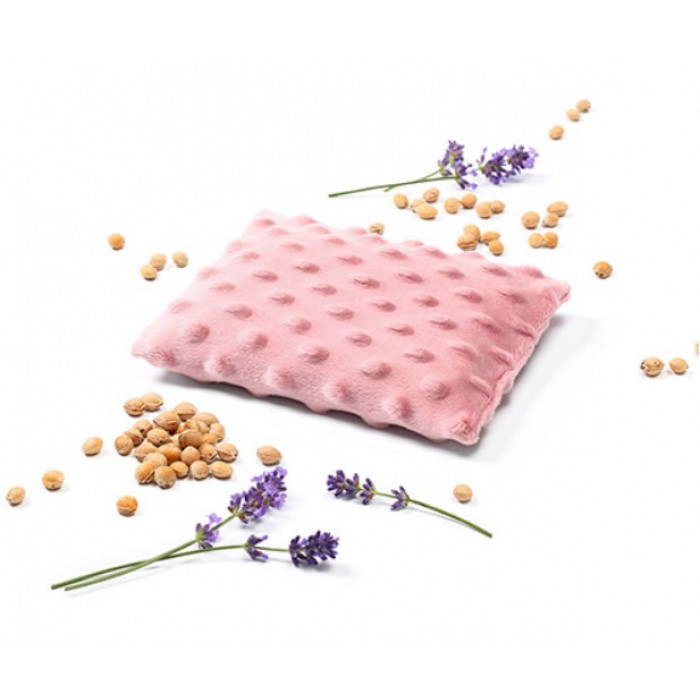 Nahrievací vankúšik s višňovými kôstkami a levanduľou Minky BabyOno - ružový