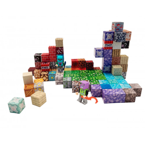 Magnetická stavebnica Minecraft Special blocks 102ks
