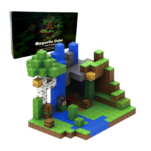 Minecraft Jungle Creek XXL Magnetická stavebnica 300ks