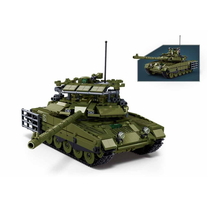 Sluban Model Bricks M38-B1377 Tank T-90M-S v mierke 1:35