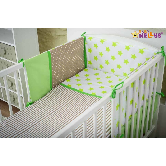 Baby Nellys Mantinel s obliečkami Stars be Love č. 3