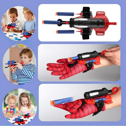 Detský kostým Spiderman s vystrelovákom 122-134 L