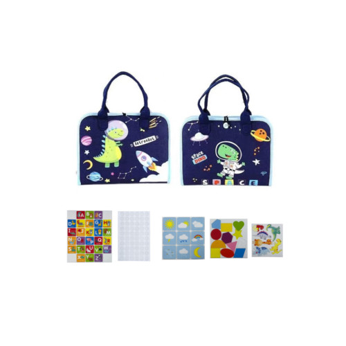 Senzorická látková kniha Vesmír – rozvojová hračka pre deti, 2Kids Toys
