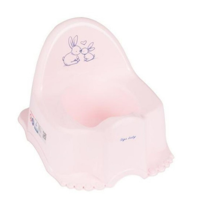 Nočník s melódiou Eco Bunny - ružový