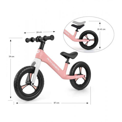 Detské odrážadlo/bicykel Ranger Milly Mally - ružové