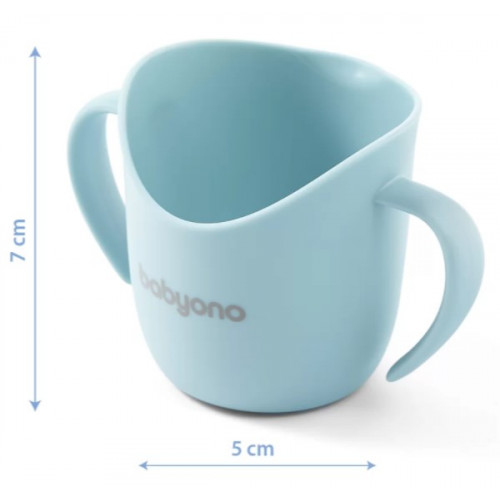 BabyOno Tréningový hrnček s uškami Flow - ružový