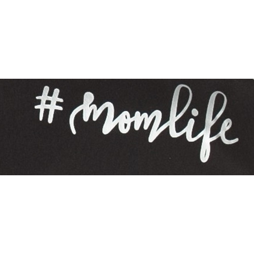 Be MaaMaa Tehotenské tepláky, nohavice MOM life - čierne - L